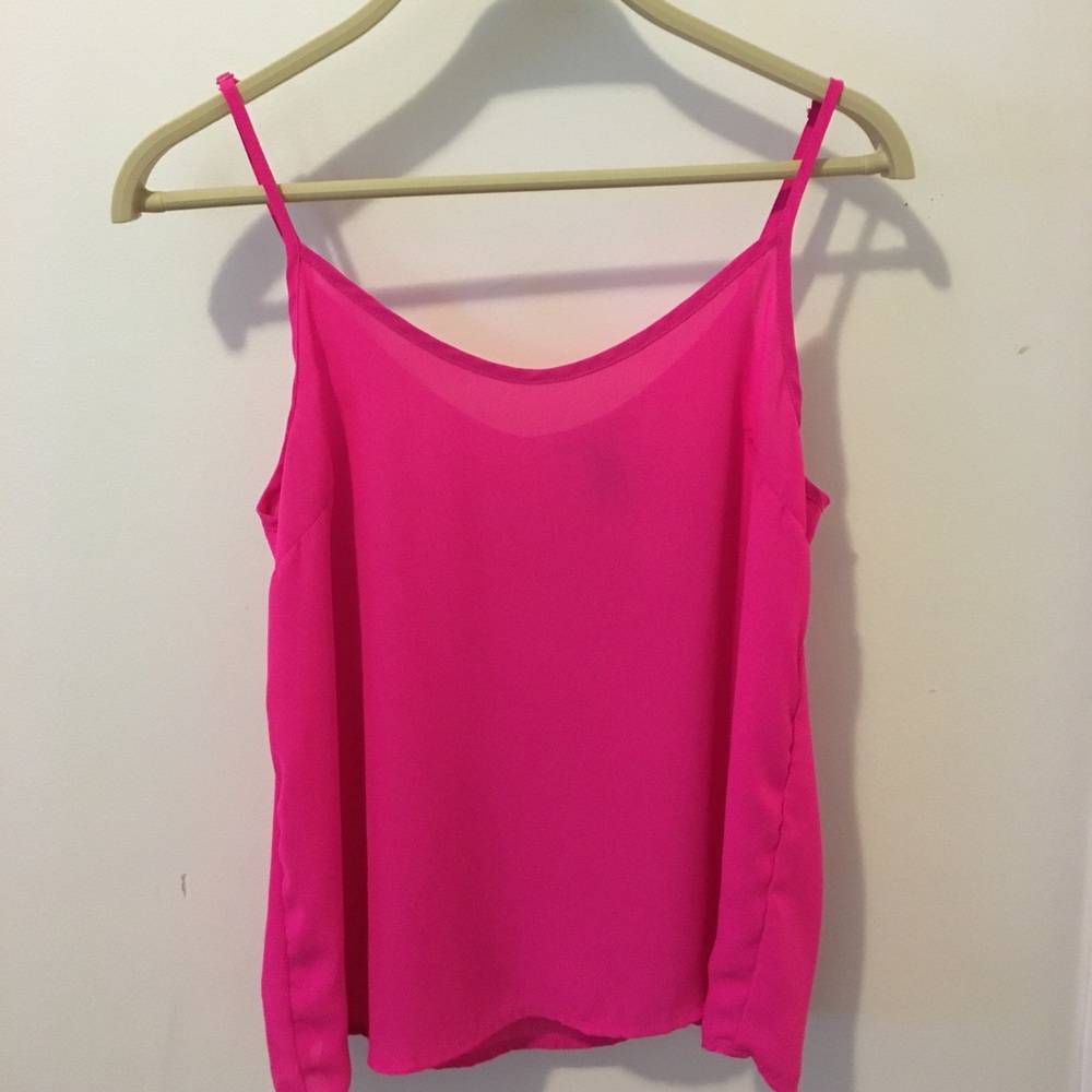 Hot pink tank top